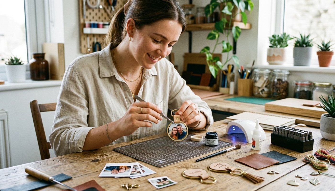 Techniques de personnalisation pour un porte-clés photo unique